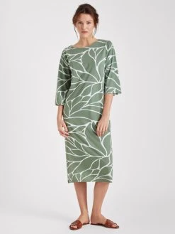 Nanso Verona 3/4 Arm-Nachthemd, Länge 115cm -Leggings Shop Nanso Verona 3 4 Arm Nachthemd Laenge 115cm gruen 27731 0340 2