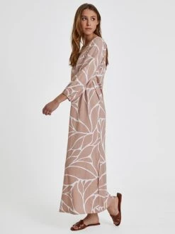 Nanso Verona 3/4 Arm-Nachthemd, Länge 130cm -Leggings Shop Nanso Verona 3 4 Arm Nachthemd Laenge 130cm beige 27728 6383 neu 2