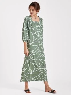 Nanso Verona 3/4 Arm-Nachthemd, Länge 130cm -Leggings Shop Nanso Verona 3 4 Arm Nachthemd Laenge 130cm gruen 27728 0340 2