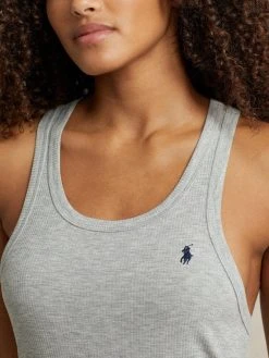 Polo Ralph Lauren Heirloom Rib Slip Dress -Leggings Shop Polo Ralph Lauren Damen TW NW LW Heirloom Rib Slip Dress grau 4P9026 202 3