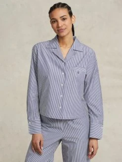 Polo Ralph Lauren Shirting Stripes Pyjama, Lang -Leggings Shop Polo Ralph Lauren Damen TW NW LW Shirting Stripes Pyjama kurz blau 4P8004 933 2