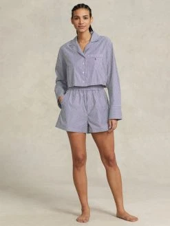 Polo Ralph Lauren Shirting Stripes Pyjama, Kurz 6 Polo Ralph Lauren Shirting Stripes Pyjama, Kurz -Leggings Shop Polo Ralph Lauren Damen TW NW LW Shirting Stripes Pyjama kurz blau 4P8010 933 2