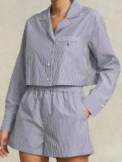 Polo Ralph Lauren Shirting Stripes Pyjama, Kurz