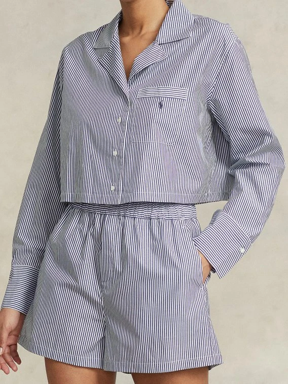 Polo Ralph Lauren Shirting Stripes Pyjama, Kurz 1 Polo Ralph Lauren Shirting Stripes Pyjama, Kurz