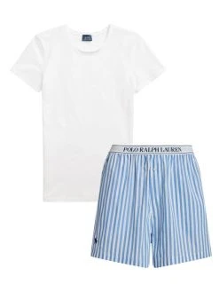 Polo Ralph Lauren Shirting Stripes Pyjama, Kurz