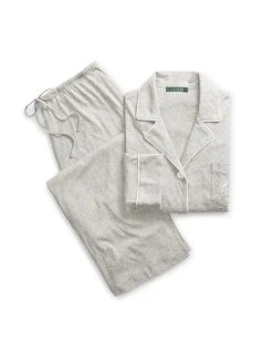 Lauren By Ralph Lauren Hammond Knits Jersey-Pyjama Geknöpft 6 Lauren By Ralph Lauren Hammond Knits Jersey-Pyjama Geknöpft -Leggings Shop Ralph Lauren Hammond Knits Jersey Pyjama geknoepft grau I819950 064 2