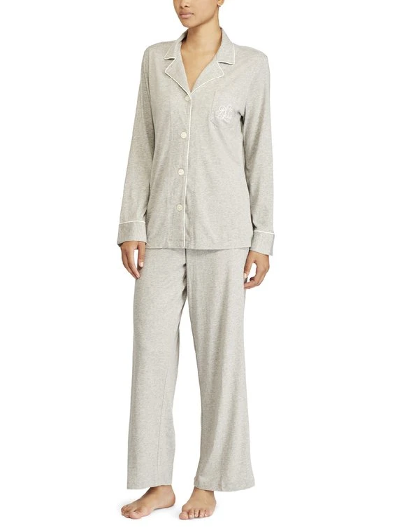 Lauren By Ralph Lauren Hammond Knits Jersey-Pyjama Geknöpft 1 Lauren By Ralph Lauren Hammond Knits Jersey-Pyjama Geknöpft