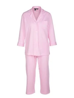 Lauren By Ralph Lauren Heritage Knits Capri-Pyjama 5 Lauren By Ralph Lauren Heritage Knits Capri-Pyjama -Leggings Shop Ralph Lauren Heritage Knits Capri Pyjama durchgeknoepft rosa I819702 650 2