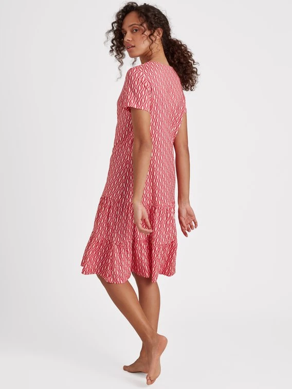 RINGELLA Bloomy Damen Kurzam-Nachthemd, Länge 95cm 2 RINGELLA Bloomy Damen Kurzam-Nachthemd, Länge 95cm – Bild 2