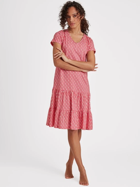 RINGELLA Bloomy Damen Kurzam-Nachthemd, Länge 95cm 1 RINGELLA Bloomy Damen Kurzam-Nachthemd, Länge 95cm