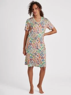 RINGELLA Bloomy Kurzarm-Nachthemd, Länge 95cm