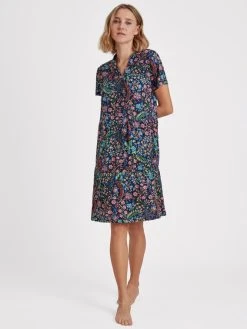 RINGELLA Bloomy Kurzarm-Sleepshirt, Länge 90cm