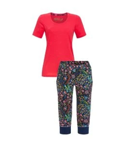 RINGELLA Bloomy Capri-Pyjama -Leggings Shop Ringella Bloomy Capri Pyjama rot 325151710 SET 210 neu 2