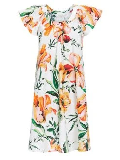 RINGELLA Cherie Line Kurzarm-Nachthemd, Länge 90cm