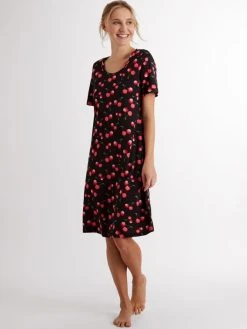 RINGELLA Lingerie Kurzarm-Nachthemd, Länge 95cm