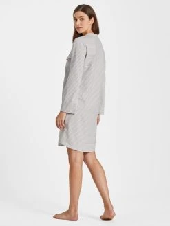 RINGELLA Lingerie Nachthemd Mit Krempelarm, Länge 95cm -Leggings Shop Ringella Lingerie Langarm Nachthemd Laenge 95cm grau 2561004 946 1