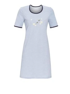 RINGELLA Women Kurzarm-Nachthemd, Länge 90cm -Leggings Shop Ringella Women Kurzarm Nachthemd Laenge 90cm grau 3211022 931 3