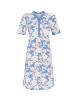 RINGELLA Women Kurzarm-Nachthemd, Länge 95cm -Leggings Shop Ringella Women Kurzarm Nachthemd Laenge 95cm blau 3211035 201 neu