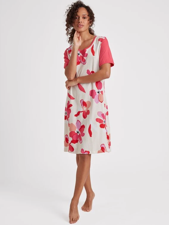 RINGELLA Women Kurzarm-Nachthemd, Länge 95cm 1 RINGELLA Women Kurzarm-Nachthemd, Länge 95cm