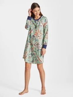 RINGELLA Women Langarm-Nachthemd, Länge 95cm