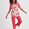 RINGELLA Women Pyjama Mit 7/8-Hose