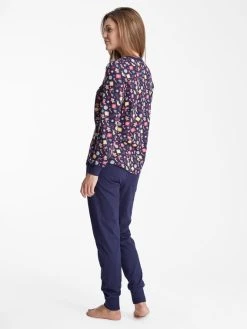 RINGELLA Women Bündchen-Pyjama -Leggings Shop Ringella Women Pyjama lang blau 2511252 286 1