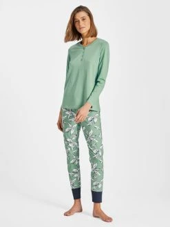 RINGELLA Women Pyjama Mit Bündchenhose