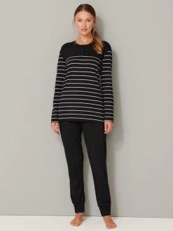 Schiesser Basic Night Bündchen-Pyjama