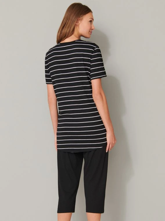 Schiesser Basic Night Capri-Pyjama 2 Schiesser Basic Night Capri-Pyjama – Bild 2