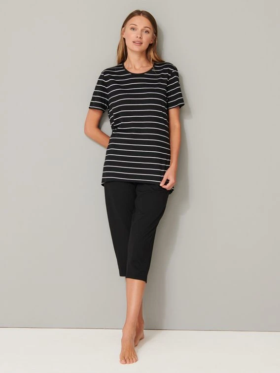 Schiesser Basic Night Capri-Pyjama 1 Schiesser Basic Night Capri-Pyjama