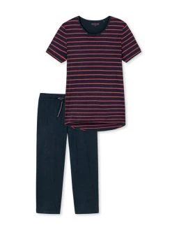 Schiesser Basic Night Capri-Pyjama -Leggings Shop Schiesser Basic Night Capri Pyjama rot 161067 913 3