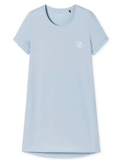 Schiesser Essential Nightwear Kurzarm-Sleepshirt -Leggings Shop Schiesser Essential Nightwear Sleepshirt 1 2 Arm blau 179130 802 802 4