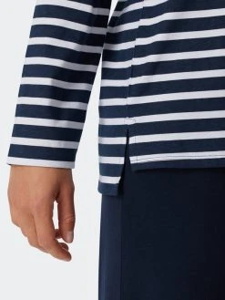 Schiesser Essentials Stripes Pyjama, Lang -Leggings Shop Schiesser Essentials Stripes Pyjama lang blau 179133 803 803 3