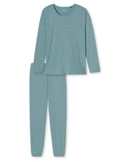 Schiesser Minimal Comfort Fit Pyjama, Lang -Leggings Shop Schiesser Minimal Comfort Fit Pyjama lang blau 176855 808 2