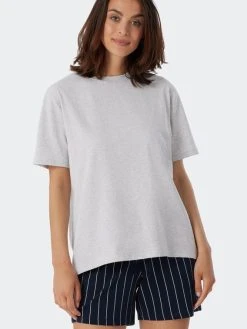 Schiesser Mix & Relax Kurz-Pyjama -Leggings Shop Schiesser Mix und Relax Kurz Pyjama blau grau 17938867 SET 904 3