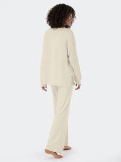 Schiesser Modern Nightwear Pyjamas Lang -Leggings Shop Schiesser Modern Nightwear Schlafanzug lang beige 179238 410 410 1