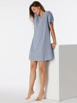 Schiesser Flared Fit Sleepshirt, Länge 90cm 6 Schiesser Flared Fit Sleepshirt, Länge 90cm -Leggings Shop Schiesser Flared Fit Sleepshirt Laenge 90cm blau 179252 904 904 2