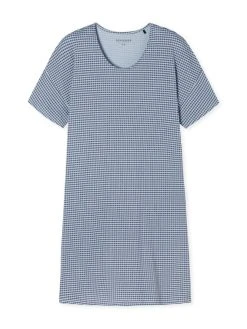 Schiesser Flared Fit Sleepshirt, Länge 90cm 7 Schiesser Flared Fit Sleepshirt, Länge 90cm -Leggings Shop Schiesser Flared Fit Sleepshirt Laenge 90cm blau 179252 904 904 3