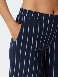 Schiesser Modern Nightwear Capri-Pyjama 10 Schiesser Modern Nightwear Capri-Pyjama -Leggings Shop Schiesser Modern Nightwear Capri Pyjama blau 179234 803 803 4