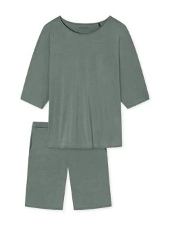 Schiesser Selected! Premium Kurz-Pyjama -Leggings Shop Schiesser Selected Premium Kurz Pyjama grau 179231 713 713 4