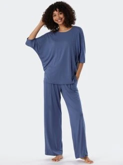 Schiesser Selected! Premium Pyjama Lang 6 Schiesser Selected! Premium Pyjama Lang -Leggings Shop Schiesser Selected Premium Pyjama lang blau 179233 800 800 2