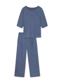 Schiesser Selected! Premium Pyjama Lang 7 Schiesser Selected! Premium Pyjama Lang -Leggings Shop Schiesser Selected Premium Pyjama lang blau 179233 800 800 3