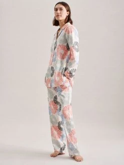 Seidensticker New Breeze Pyjama, Durchgeknöpft -Leggings Shop Seidensticker Sets und Dresses Pyjama durchgeknoepft braun 513300 01 5