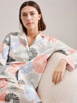 Seidensticker New Breeze Pyjama, Durchgeknöpft -Leggings Shop Seidensticker Sets und Dresses Pyjama durchgeknoepft braun 513300 01 7