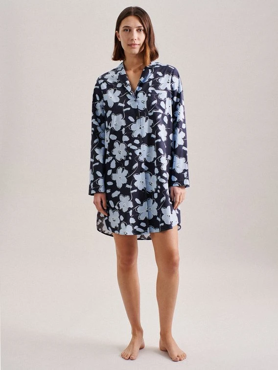 Seidensticker Transcend Classic Langarm-Nachthemd, Durchgeknöpft 3 Seidensticker Transcend Classic Langarm-Nachthemd, Durchgeknöpft – Bild 3