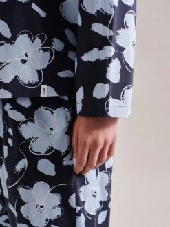 Seidensticker Transcend Classic Pyjama, Durchgeknöpft -Leggings Shop Seidensticker Transcend Classic Pyjama durchgeknoepft blau 513000 19 5