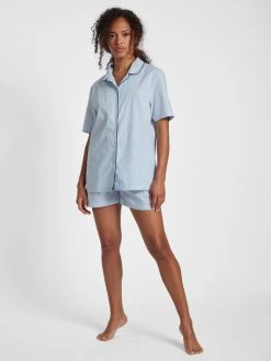 Seidensticker Loungewear Kurz-Pyjama, Durchgeknöpft