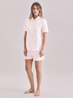 Seidensticker Loungewear Kurz-Pyjama, Durchgeknöpft