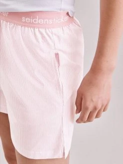 Seidensticker Loungewear Kurz-Pyjama, Durchgeknöpft -Leggings Shop Seidensticker F1 Loungewear Kurz Pyjama durchgeknoepft rosa 500040 42 3