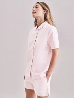 Seidensticker Loungewear Kurz-Pyjama, Durchgeknöpft -Leggings Shop Seidensticker F1 Loungewear Kurz Pyjama durchgeknoepft rosa 500040 42 4